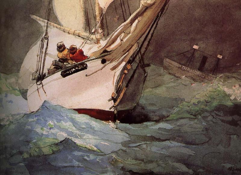 Winslow Homer Diamond a good death oil painting image